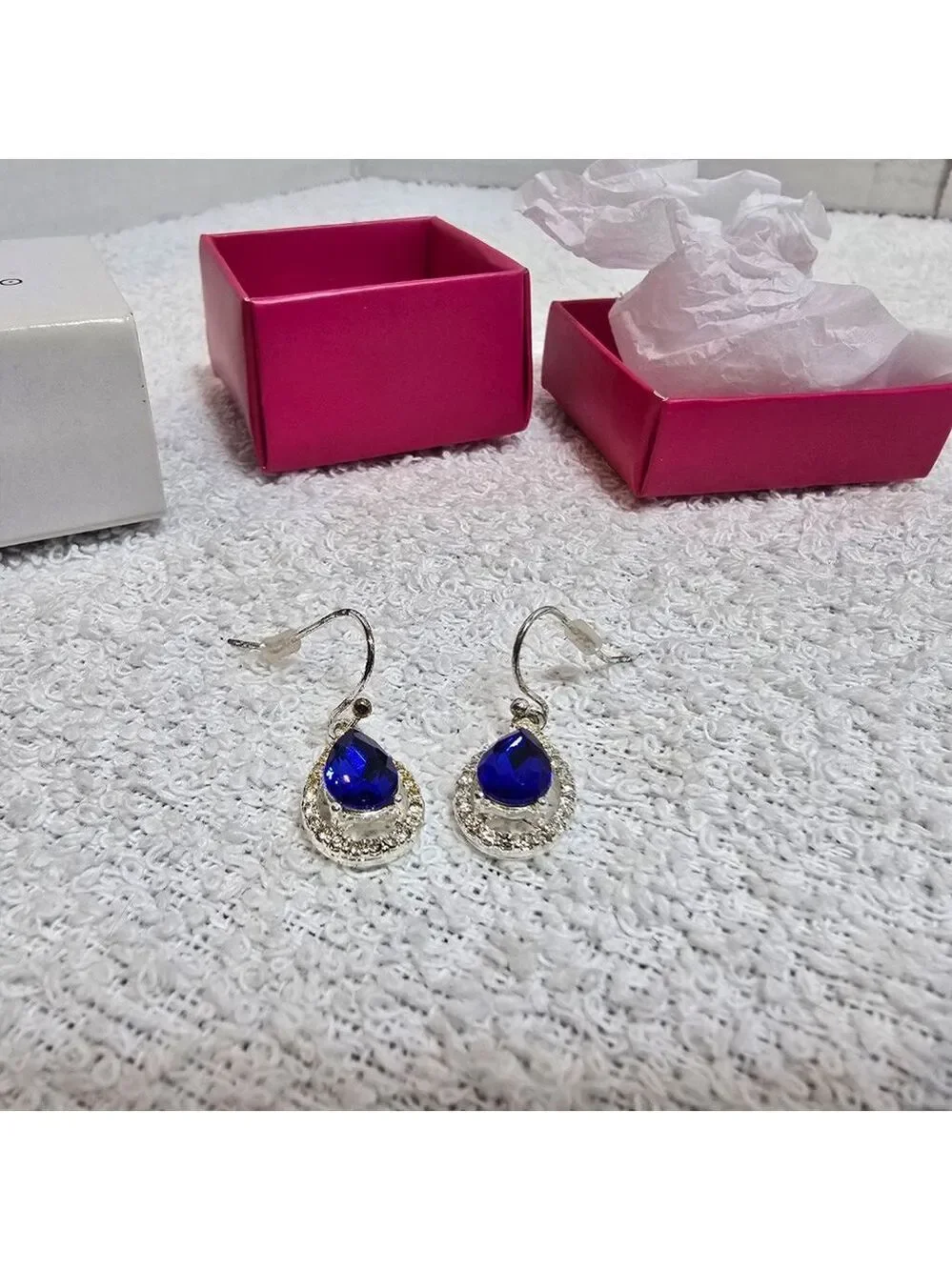 Women's AVON Radiant Azure Drop Earrings One Size Blue Silver